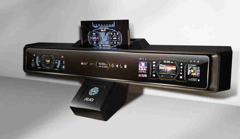 人生就是博Micro LED沉浸式车舱显示方案结合 可卷式、、可伸缩的Micro LED应用并可呈现不同的质感纹路，，展现人性化设计